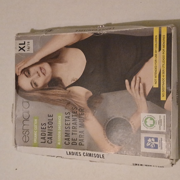 Esmara Other - Esmara Organic Cotton Ladies Camisole Black Size XL 16 to 18 NWT